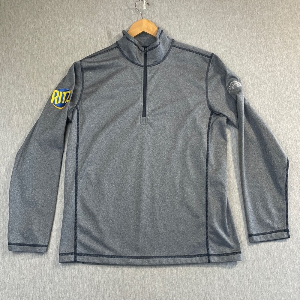 The North Face Quarter Zip Pullover Men’s Large Gray Heather Company Name